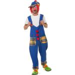 Blaue Karo Buttinette Clown-Kostüme & Harlekin-Kostüme aus Polyester für Herren Größe XL 