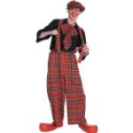 Rote Clown-Kostüme & Harlekin-Kostüme aus PU für Herren 