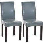 Graue CLP Trading Esszimmerstühle ohne Armlehne aus Holz gepolstert Breite 0-50cm, Höhe 0-50cm, Tiefe 0-50cm 2-teilig 
