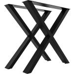 Schwarze Moderne Tischbeine & Tischfüße pulverbeschichtet aus Stahl 