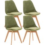 Hellgrüne CLP Trading Stuhl-Serie aus Stoff gepolstert Breite 0-50cm, Höhe 0-50cm, Tiefe 0-50cm 4-teilig 