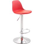 Rote Moderne CLP Trading Barhocker & Barstühle aus Kunstleder höhenverstellbar Breite 0-50cm, Höhe 0-50cm, Tiefe 0-50cm 