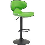 Grüne Moderne CLP Trading Las Vegas Barhocker & Barstühle matt aus Kunstleder gepolstert Breite 0-50cm, Höhe 0-50cm, Tiefe 0-50cm 