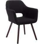 Schwarze Moderne CLP Trading Konferenzstühle & Besucherstühle aus Stoff mit Armlehne Breite 0-50cm, Höhe 0-50cm, Tiefe 0-50cm 