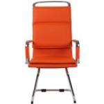 Orange Moderne CLP Trading Konferenzstühle & Besucherstühle mit Armlehne Breite 50-100cm, Höhe 0-50cm, Tiefe 0-50cm 