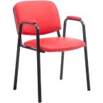 Rote CLP Trading PRO Seminarstühle aus Kunstleder gepolstert Breite 0-50cm, Höhe 0-50cm, Tiefe 0-50cm 