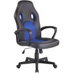 Blaue CLP Trading Gaming Stühle & Gaming Chairs aus Kunstleder gepolstert Breite 0-50cm, Höhe 0-50cm, Tiefe 0-50cm 