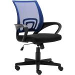 Blaue CLP Trading Genius Ergonomische Bürostühle & orthopädische Bürostühle  aus Kunststoff mit Armlehne 