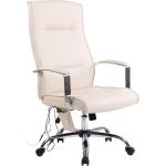 Cremefarbene CLP Trading Ergonomische Bürostühle & orthopädische Bürostühle  aus Stoff mit Massagefunktion Breite 0-50cm, Höhe 50-100cm, Tiefe 0-50cm 