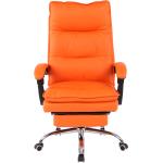 Orange Ergonomische Bürostühle & orthopädische Bürostühle  aus Kunstleder mit Armlehne Breite 50-100cm, Höhe 0-50cm, Tiefe 0-50cm 