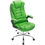 Grüne CLP Trading Ergonomische Bürostühle & orthopädische Bürostühle  aus Kunstleder mit Armlehne 