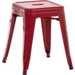 Rote Industrial CLP Trading Sitzhocker pulverbeschichtet stapelbar Breite 0-50cm, Höhe 0-50cm, Tiefe 0-50cm 