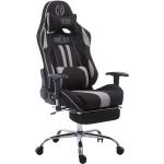 Anthrazitfarbene CLP Trading Gaming Stühle & Gaming Chairs aus Stoff gepolstert 