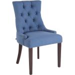 Blaue Moderne CLP Trading Esszimmerstühle & Küchenstühle aus Stoff gepolstert 