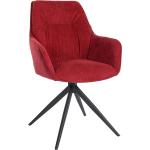 Rote Moderne Esszimmerstühle & Küchenstühle aus Stoff mit Armlehne Breite 0-50cm, Höhe 0-50cm, Tiefe 0-50cm 