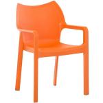 Orange CLP Trading Gartenstühle & Balkonstühle aus Kunststoff stapelbar Breite 50-100cm, Höhe 50-100cm, Tiefe 50-100cm 