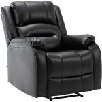 CLP Multimediasessel »Kerpen«, Ruhesessel mit Liegefunktion mit Armlehnen ergonomische Sitzposition, schwarz, schwarz