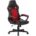 Rote CLP Trading Gaming Stühle & Gaming Chairs aus Kunstleder höhenverstellbar 