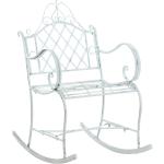 Reduzierte Weiße Vintage CLP Trading Gartenstühle Metall aus Polyrattan mit Armlehne Breite 0-50cm, Höhe 0-50cm, Tiefe 0-50cm 