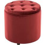 Rote CLP Trading Sitzhocker aus Samt mit Stauraum Breite 0-50cm, Höhe 0-50cm, Tiefe 0-50cm 