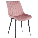 Pinke Moderne CLP Trading Esszimmerstühle & Küchenstühle matt aus Samt gepolstert Breite 0-50cm, Höhe 0-50cm, Tiefe 0-50cm 