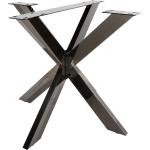Schwarze Industrial Tischbeine & Tischfüße pulverbeschichtet aus Stahl Breite 0-50cm, Höhe 0-50cm, Tiefe 0-50cm 