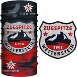 Rote Bestickte Multifunktionstücher & Schlauchtücher mit Alpen-Motiv für Herren Einheitsgröße 