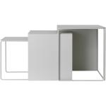 Minimalistische Ferm Living Nachhaltige Beistelltisch Sets pulverbeschichtet aus Metall Breite 0-50cm, Höhe 0-50cm, Tiefe 0-50cm 3-teilig 