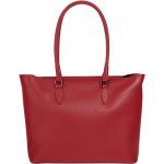 Rote Cluty Lederhandtaschen aus Glattleder mit Innentaschen für Damen klein 