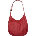 Rote Cluty Lederhandtaschen aus Glattleder mit Innentaschen für Damen 