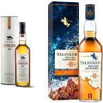Clynelish 14 Jahre | Single Malt Scotch Whisky | Klassischer Bestseller | handgefertigt aus Schottland | 46% vol | 700ml & Talisker 10 Jahre | mit Geschenkverpackung | 45.8% vol | 700ml