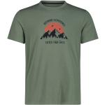 Reduzierte Olivgrüne Langärmelige CMP T-Shirts aus Jersey für Herren Größe M 