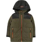 CMP Boy Long Jacket Fix Hood (30W0184) oil green
