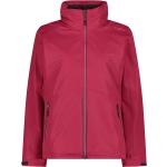Rote Wasserdichte Winddichte Atmungsaktive CMP 3-in-1 Jacken mit Kapuze für Damen Übergrößen für den für den Sommer 