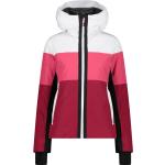CMP Woman Twill Ski Jacket Fix Hood - Damen - Weiß / Rosa / Violett - Größe S- Modell 2024