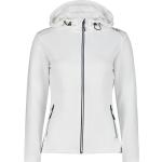 Weiße Sportliche CMP Kapuzenjacken aus Fleece für Damen Größe M 