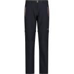 Schwarze Zip Off Hosen mit Reißverschluss aus Polyester für Damen Größe M 