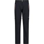 Schwarze Zip Off Hosen mit Reißverschluss aus Polyester für Damen Größe L 