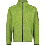 Grüne Melierte Winddichte CMP Stehkragen Herbstjacken mit Reißverschluss aus Polyester für Herren 