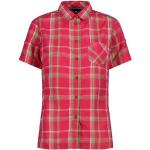 Erdbeerrote Kurzärmelige CMP Kentkragen Hemden mit Kent-Kragen mit Knopf aus Polyester trocknergeeignet für Damen Größe XS 
