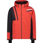 CMP Man Jacket Zip Hood - Herren - Schwarz / Rot - Größe S- Modell 2024