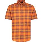 Orange Karo CMP Outdoor-Hemden aus Polyester für Herren Übergrößen für den für den Sommer 