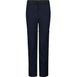 Blaue Atmungsaktive Zip Off Hosen für Kinder & Zipphosen für Kinder mit Reißverschluss aus Polyester Größe 128 