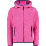 Pinke Winddichte CMP Kinderkapuzenjacken aus Fleece für Mädchen Größe 110 