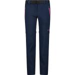 Blaue Zip Off Hosen für Kinder & Zipphosen für Kinder mit Reißverschluss aus Polyester für Mädchen Größe 104 