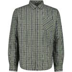 Olivgrüne Karo CMP Outdoor-Hemden aus Polyester für Herren Größe 3 XL 