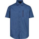 Blaue Kurzärmelige CMP Herrenkurzarmhemden mit Knopf aus Polyester Größe XL 