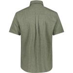 Grüne Kurzärmelige CMP Shirts mit Tasche aus Polyester für Herren Übergrößen 