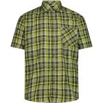 Karo Kurzärmelige CMP Shirts mit Tasche mit Knopf aus Polyester für Herren Übergrößen 
