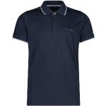 Blaue Langärmelige CMP Shirts mit Tasche aus Polyester für Herren Größe S 